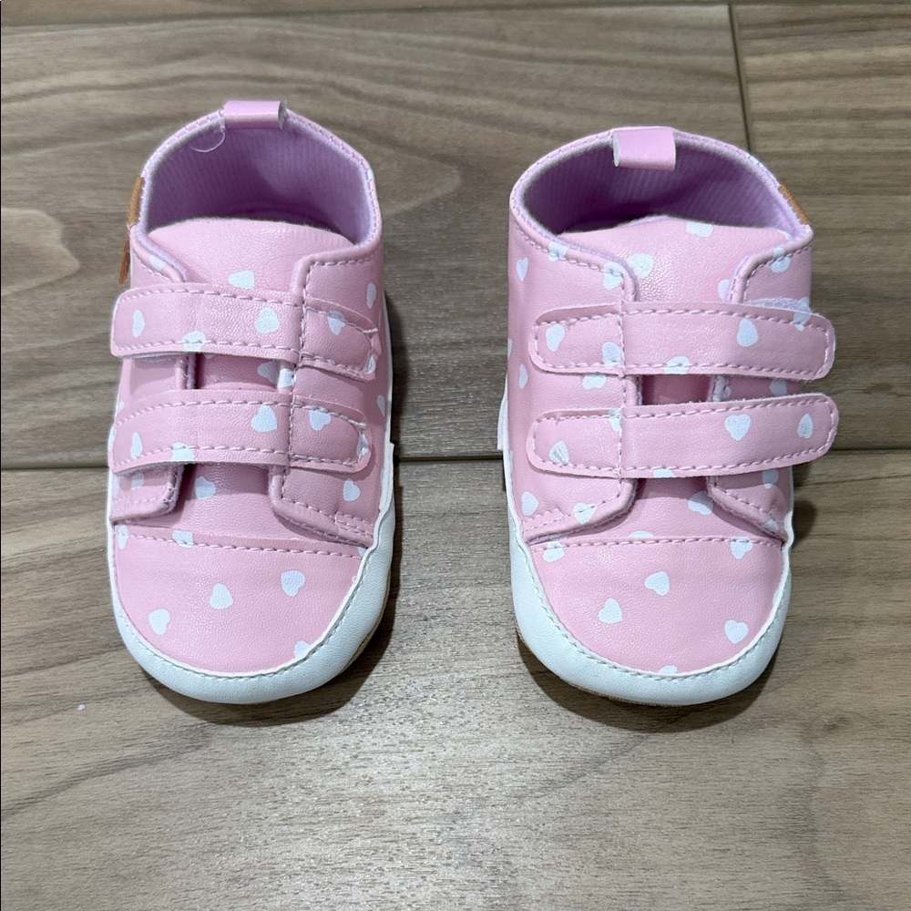Pink Heart Kids Shoes